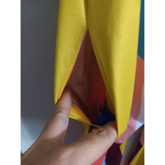 Colorblock Large Stretch Comfy Colorful Art To Wear One Piece Casual Retro Jumps - Picture 4 of 6